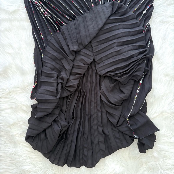 FARM Rio Embroidered Stones Pleated Maxi Dress, Size L, NWT 🇧🇷 - Picture 14 of 16